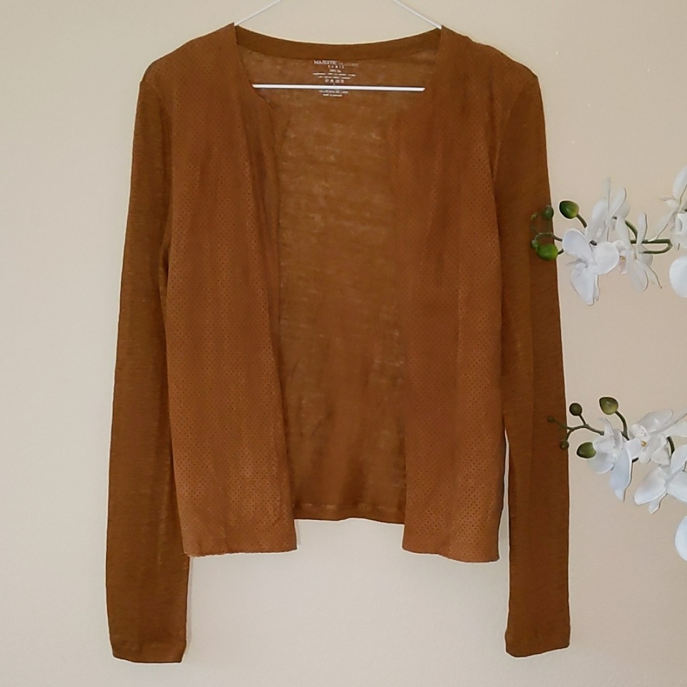 Majestic Filatures Paris suede bolero jacket